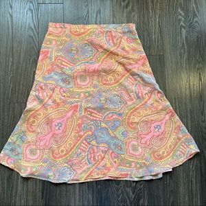 Liz Claiborne 100% Silk Paisley Y2K Dress